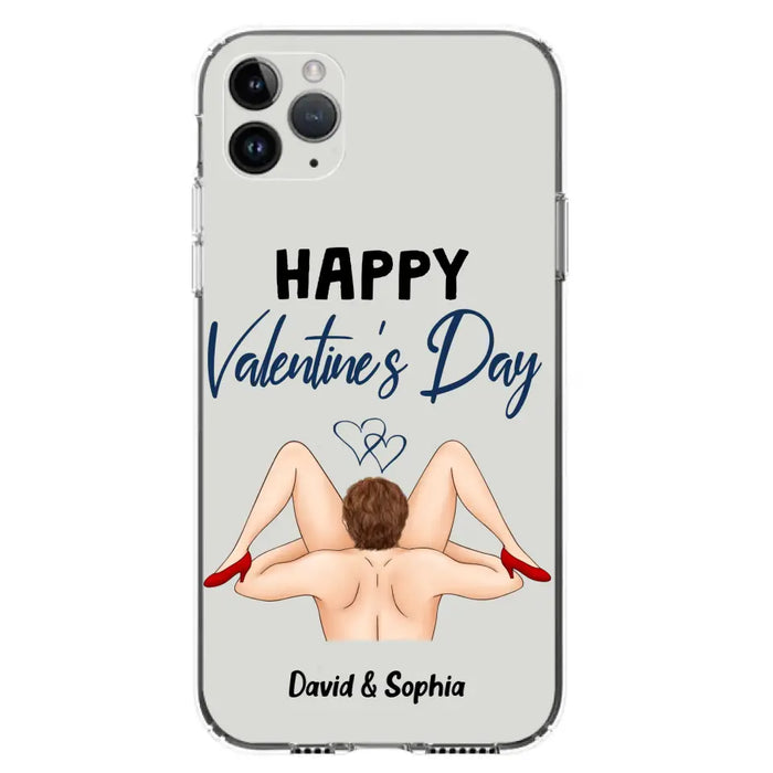 Custom Personalized Couple Phone Case - Gift Idea For Couple/Valentines Day/Her/Him - Happy Valentine's Day - Case For iPhone/Samsung