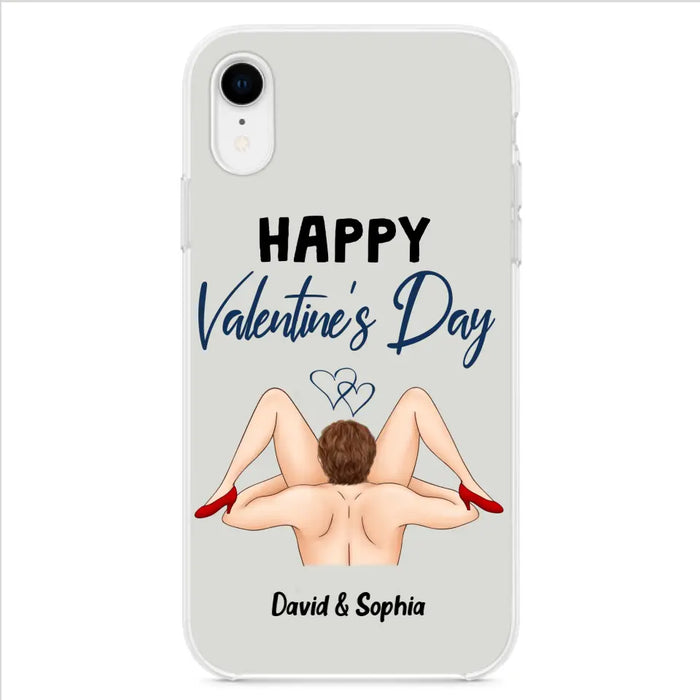 Custom Personalized Couple Phone Case - Gift Idea For Couple/Valentines Day/Her/Him - Happy Valentine's Day - Case For iPhone/Samsung