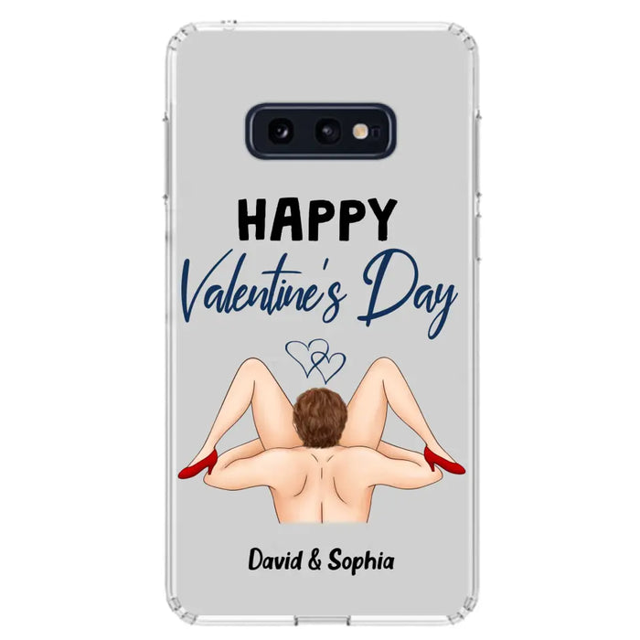 Custom Personalized Couple Phone Case - Gift Idea For Couple/Valentines Day/Her/Him - Happy Valentine's Day - Case For iPhone/Samsung