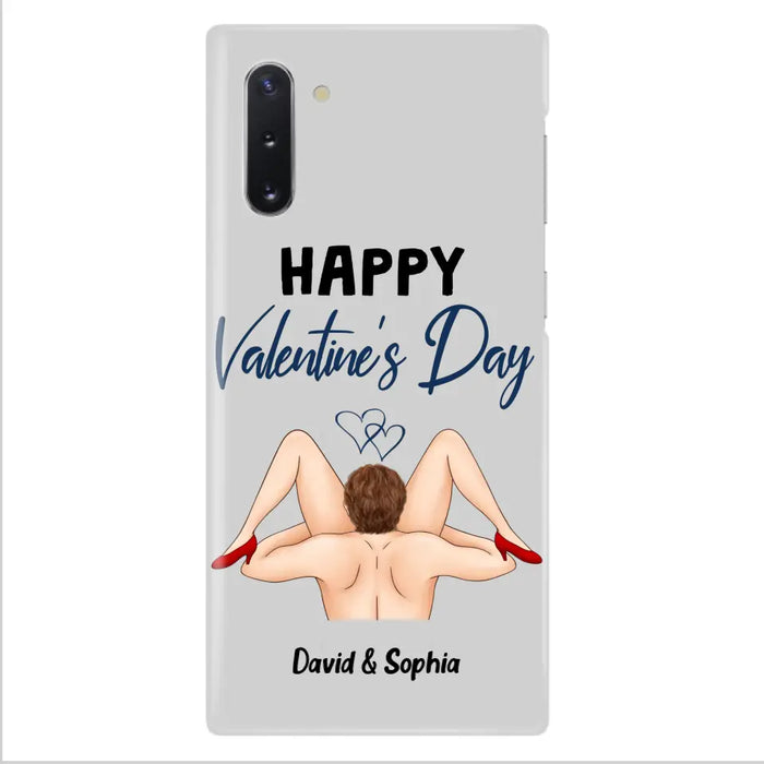 Custom Personalized Couple Phone Case - Gift Idea For Couple/Valentines Day/Her/Him - Happy Valentine's Day - Case For iPhone/Samsung