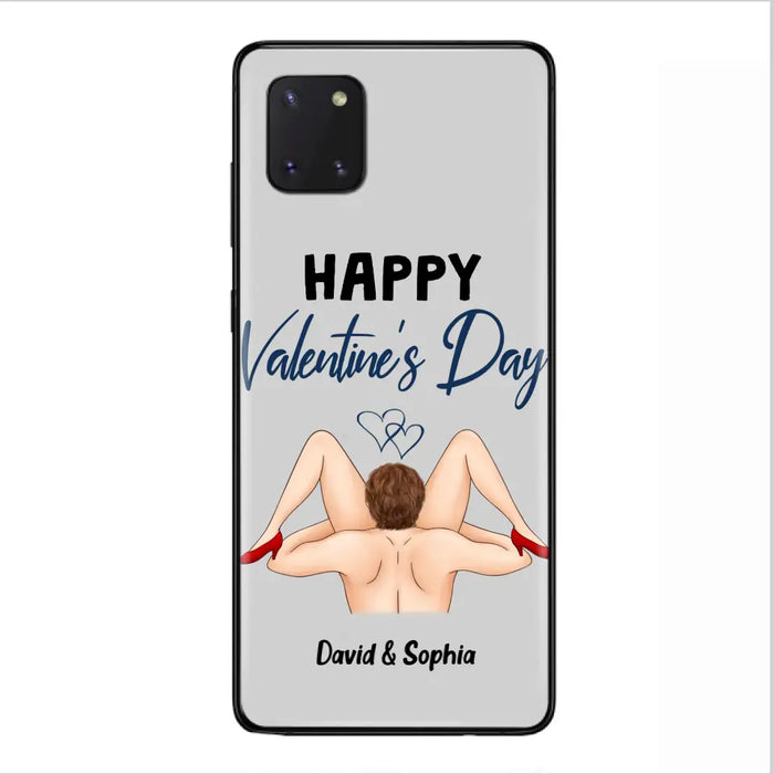 Custom Personalized Couple Phone Case - Gift Idea For Couple/Valentines Day/Her/Him - Happy Valentine's Day - Case For iPhone/Samsung