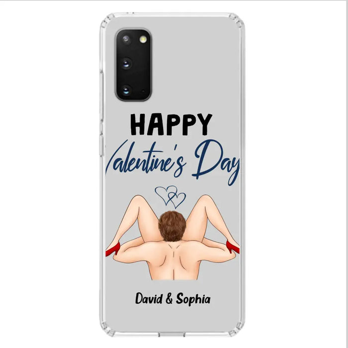 Custom Personalized Couple Phone Case - Gift Idea For Couple/Valentines Day/Her/Him - Happy Valentine's Day - Case For iPhone/Samsung