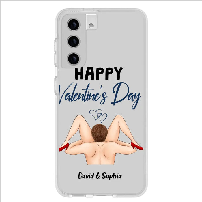 Custom Personalized Couple Phone Case - Gift Idea For Couple/Valentines Day/Her/Him - Happy Valentine's Day - Case For iPhone/Samsung