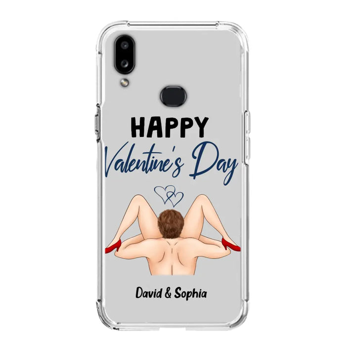 Custom Personalized Couple Phone Case - Gift Idea For Couple/Valentines Day/Her/Him - Happy Valentine's Day - Case For iPhone/Samsung