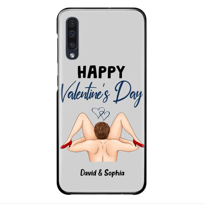 Custom Personalized Couple Phone Case - Gift Idea For Couple/Valentines Day/Her/Him - Happy Valentine's Day - Case For iPhone/Samsung