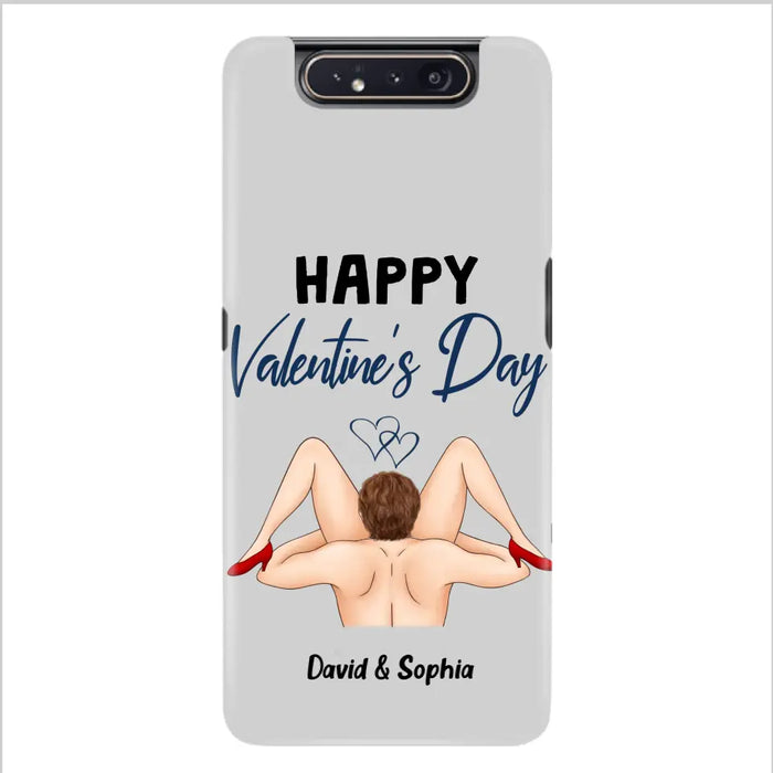 Custom Personalized Couple Phone Case - Gift Idea For Couple/Valentines Day/Her/Him - Happy Valentine's Day - Case For iPhone/Samsung