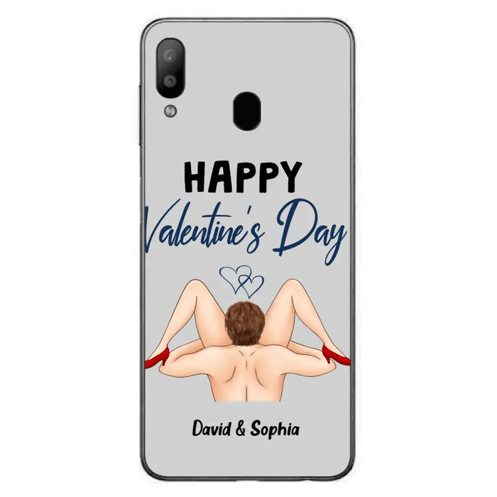 Custom Personalized Couple Phone Case - Gift Idea For Couple/Valentines Day/Her/Him - Happy Valentine's Day - Case For iPhone/Samsung