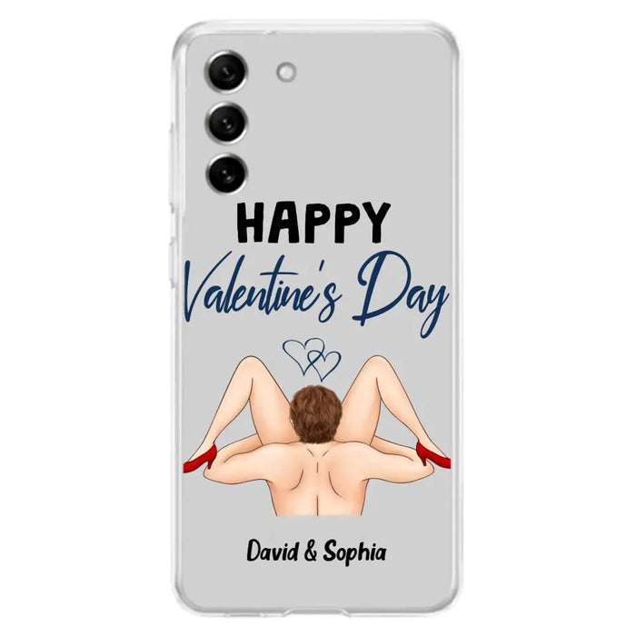 Custom Personalized Couple Phone Case - Gift Idea For Couple/Valentines Day/Her/Him - Happy Valentine's Day - Case For iPhone/Samsung