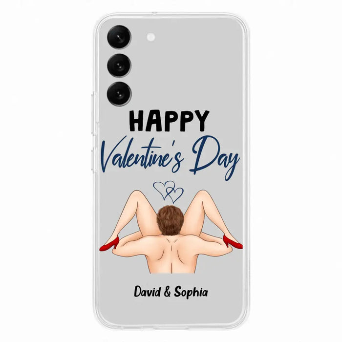 Custom Personalized Couple Phone Case - Gift Idea For Couple/Valentines Day/Her/Him - Happy Valentine's Day - Case For iPhone/Samsung