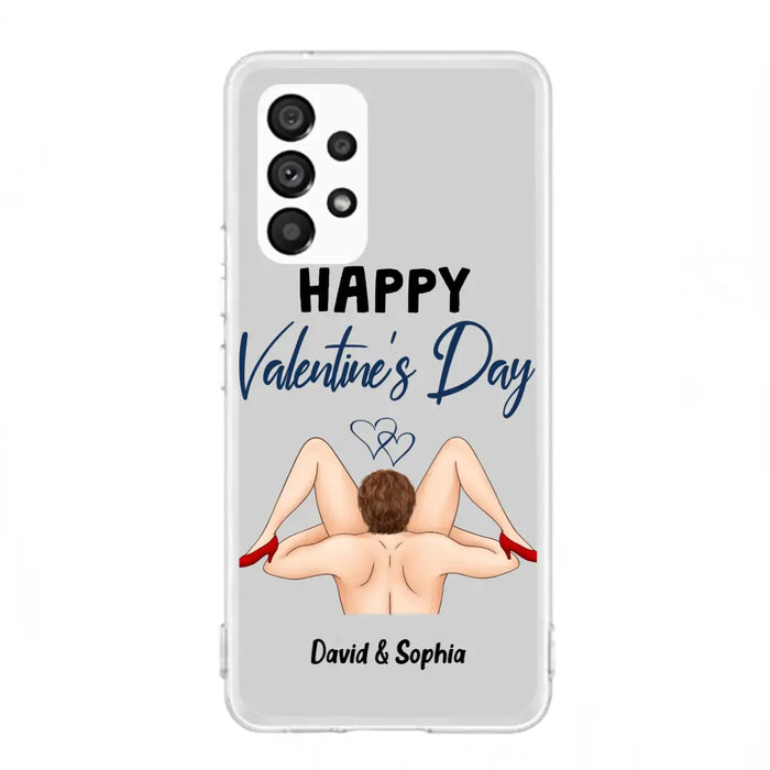 Custom Personalized Couple Phone Case - Gift Idea For Couple/Valentines Day/Her/Him - Happy Valentine's Day - Case For iPhone/Samsung