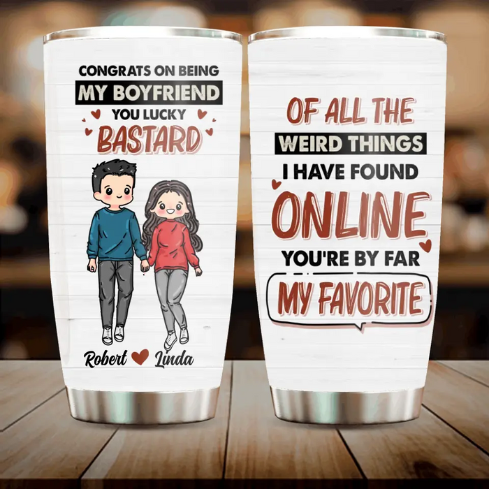 Personalized Couple Tumbler - Gift Idea For Couple/Valentine's Day/Him/Her - You're By Far My Favorite