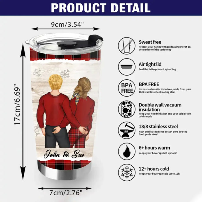 Personalized Christmas Couple Tumbler - Gift Idea For Couple/Him/Her - Our First Christmas Together