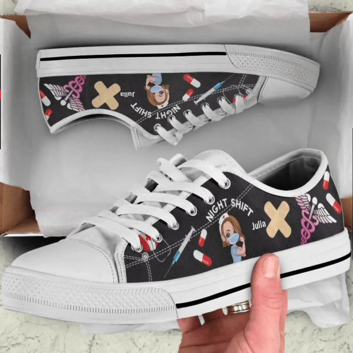 Custom Personalized Nurse Canvas Sneakers - Gift Idea for Nurses/Friends
