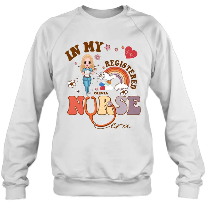 Custom Personalized In My Registered Nurse Era T-Shirt/ Long Sleeve/ Sweatshirt/ Hoodie - Gift Idea For Nurse