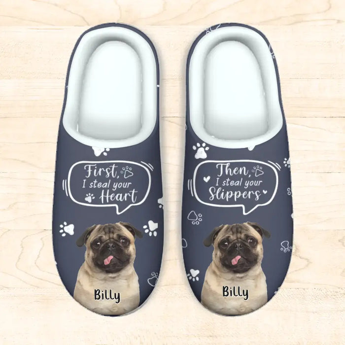 Custom Personalized Dog AOP Women's Plush Slippers - Gift Idea For Dog Lovers - Upload Dog Photo