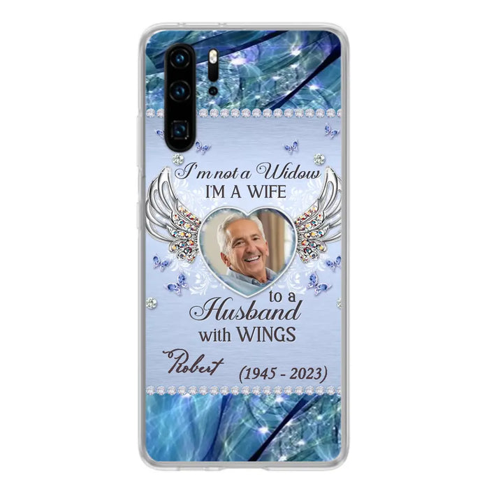 Custom Personalized Memorial Phone Case - Memorial Gift Idea For Family - Case For Oppo/Xiaomi/Huawei - I'm Not A Widow