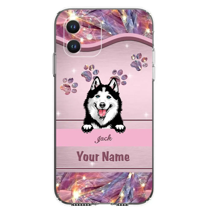 Custom Personalized Dog Phone Case For iPhone And Samsung - Gift Idea For Dog Lover - Up to 3 Dogs