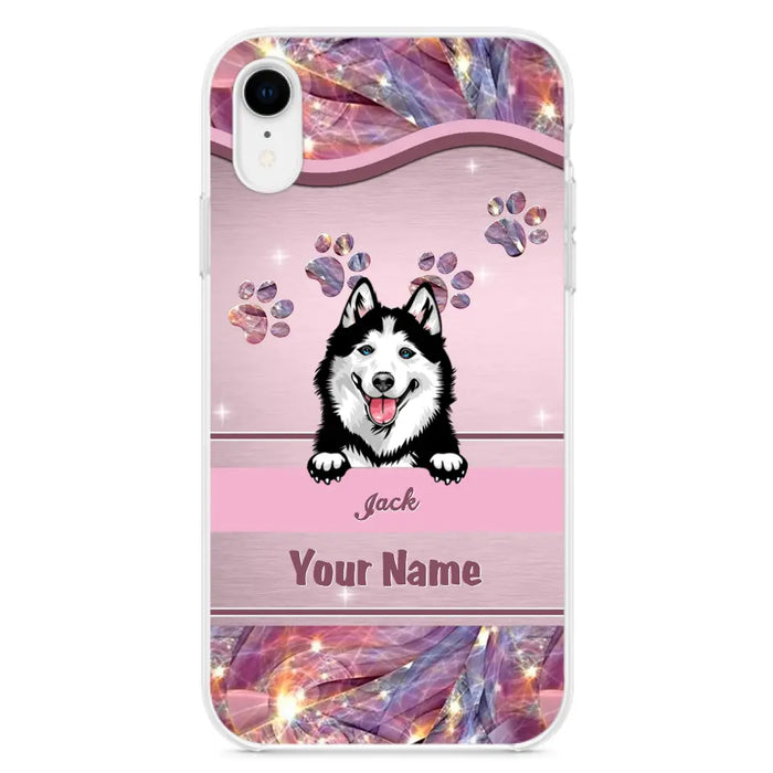 Custom Personalized Dog Phone Case For iPhone And Samsung - Gift Idea For Dog Lover - Up to 3 Dogs