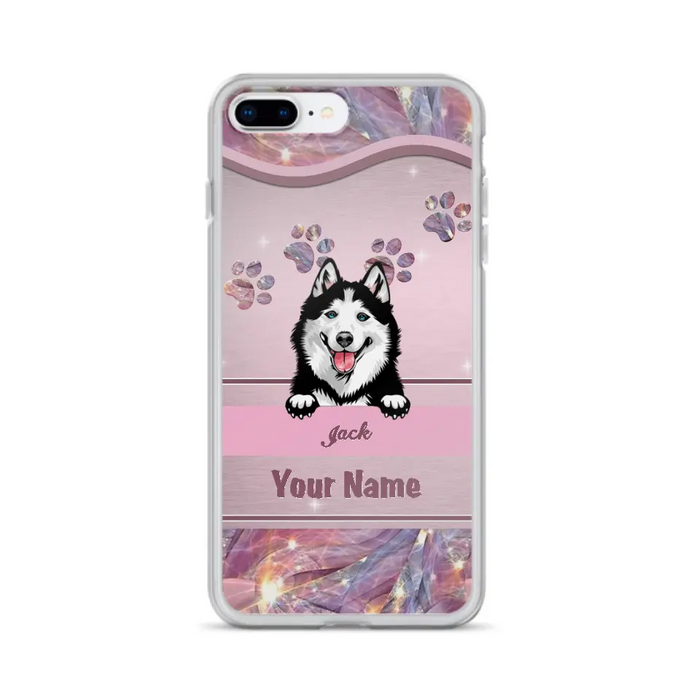 Custom Personalized Dog Phone Case For iPhone And Samsung - Gift Idea For Dog Lover - Up to 3 Dogs