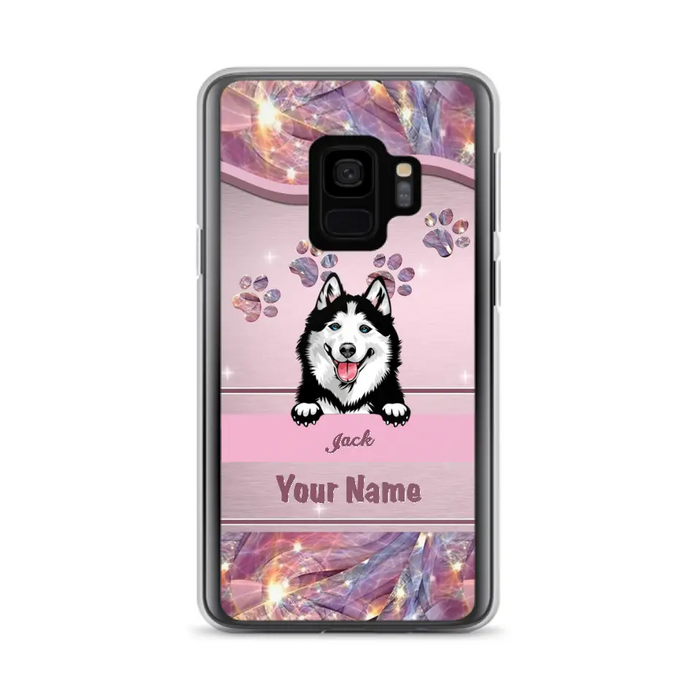 Custom Personalized Dog Phone Case For iPhone And Samsung - Gift Idea For Dog Lover - Up to 3 Dogs