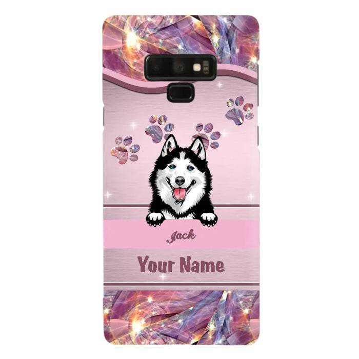 Custom Personalized Dog Phone Case For iPhone And Samsung - Gift Idea For Dog Lover - Up to 3 Dogs