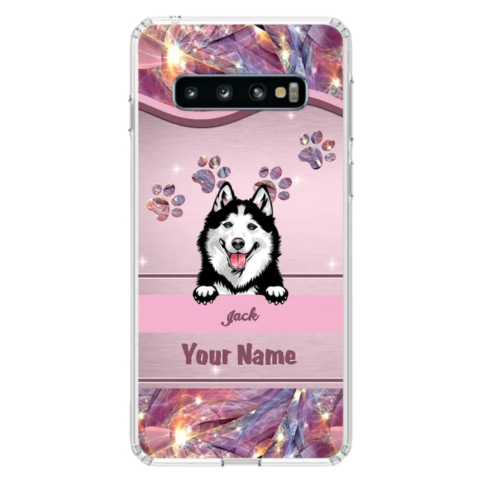 Custom Personalized Dog Phone Case For iPhone And Samsung - Gift Idea For Dog Lover - Up to 3 Dogs