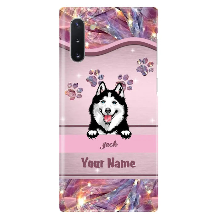 Custom Personalized Dog Phone Case For iPhone And Samsung - Gift Idea For Dog Lover - Up to 3 Dogs