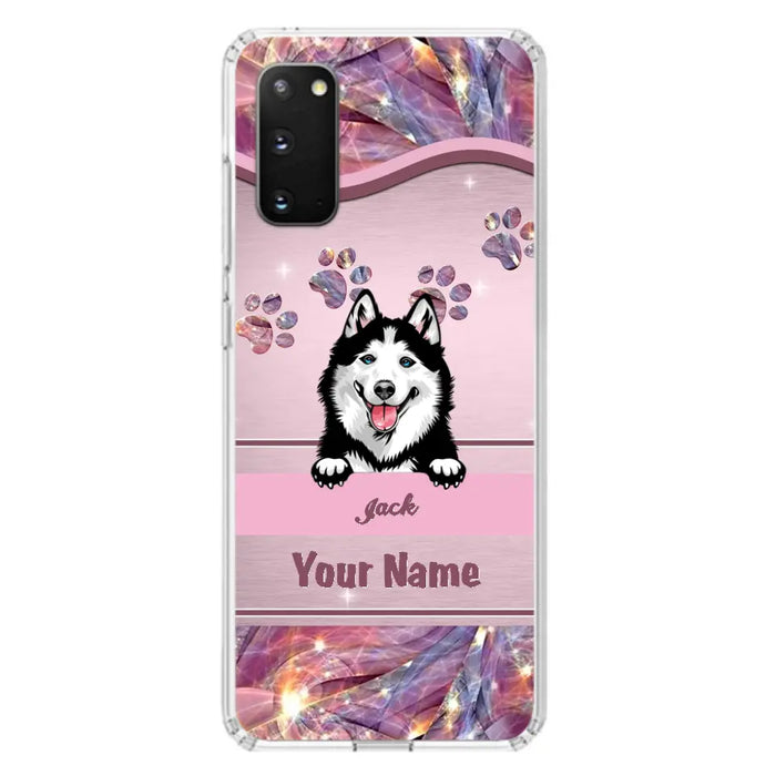 Custom Personalized Dog Phone Case For iPhone And Samsung - Gift Idea For Dog Lover - Up to 3 Dogs