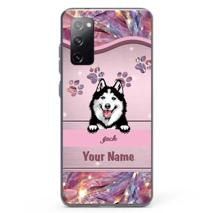 Custom Personalized Dog Phone Case For iPhone And Samsung - Gift Idea For Dog Lover - Up to 3 Dogs