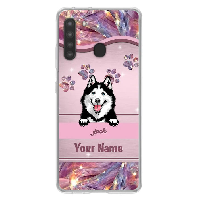 Custom Personalized Dog Phone Case For iPhone And Samsung - Gift Idea For Dog Lover - Up to 3 Dogs