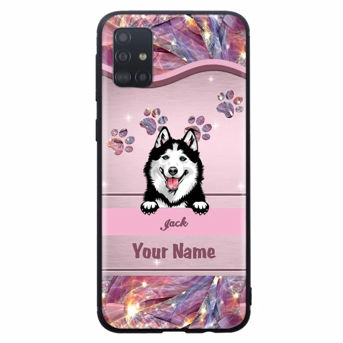 Custom Personalized Dog Phone Case For iPhone And Samsung - Gift Idea For Dog Lover - Up to 3 Dogs