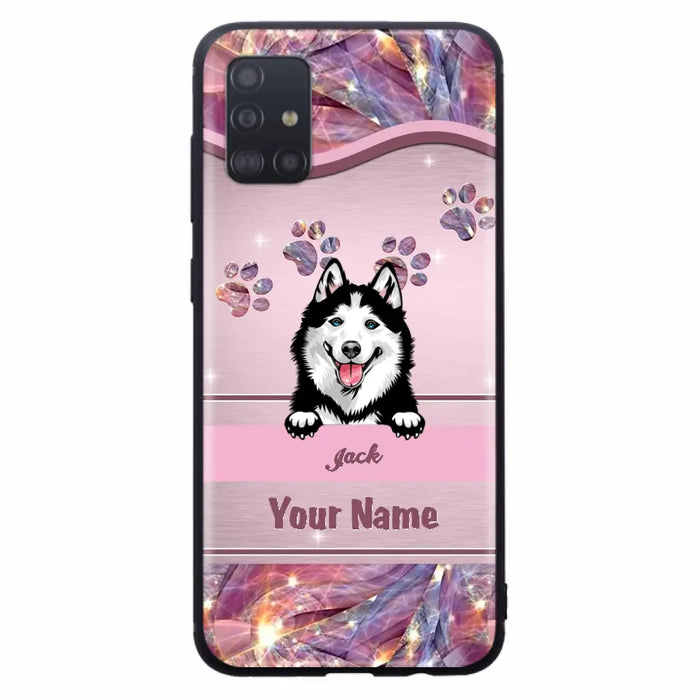 Custom Personalized Dog Phone Case For iPhone And Samsung - Gift Idea For Dog Lover - Up to 3 Dogs