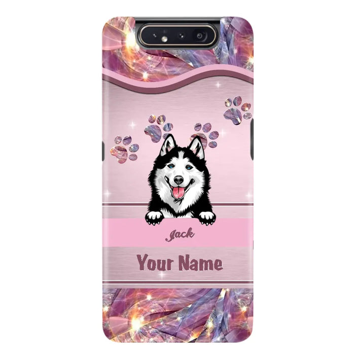 Custom Personalized Dog Phone Case For iPhone And Samsung - Gift Idea For Dog Lover - Up to 3 Dogs