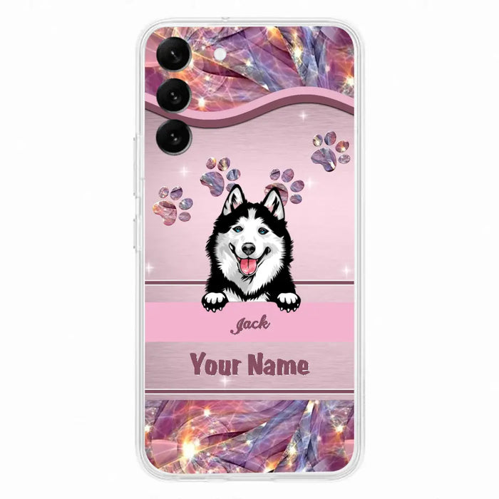 Custom Personalized Dog Phone Case For iPhone And Samsung - Gift Idea For Dog Lover - Up to 3 Dogs