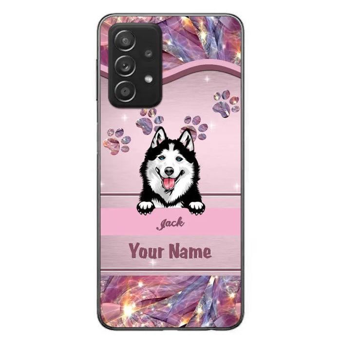 Custom Personalized Dog Phone Case For iPhone And Samsung - Gift Idea For Dog Lover - Up to 3 Dogs