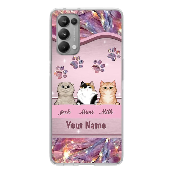 Custom Personalized Cat Phone Case For Oppo/Xiaomi/Huawei - Gift Idea For Cat Lovers- Up to 3 Cats