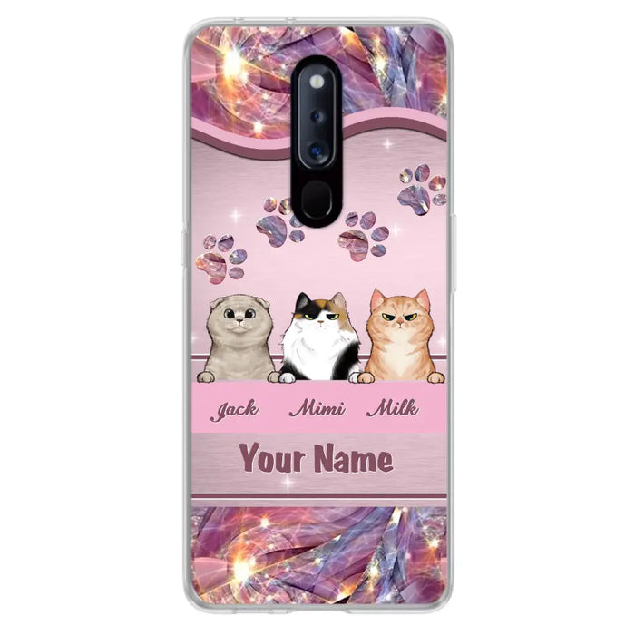 Custom Personalized Cat Phone Case For Oppo/Xiaomi/Huawei - Gift Idea For Cat Lovers- Up to 3 Cats