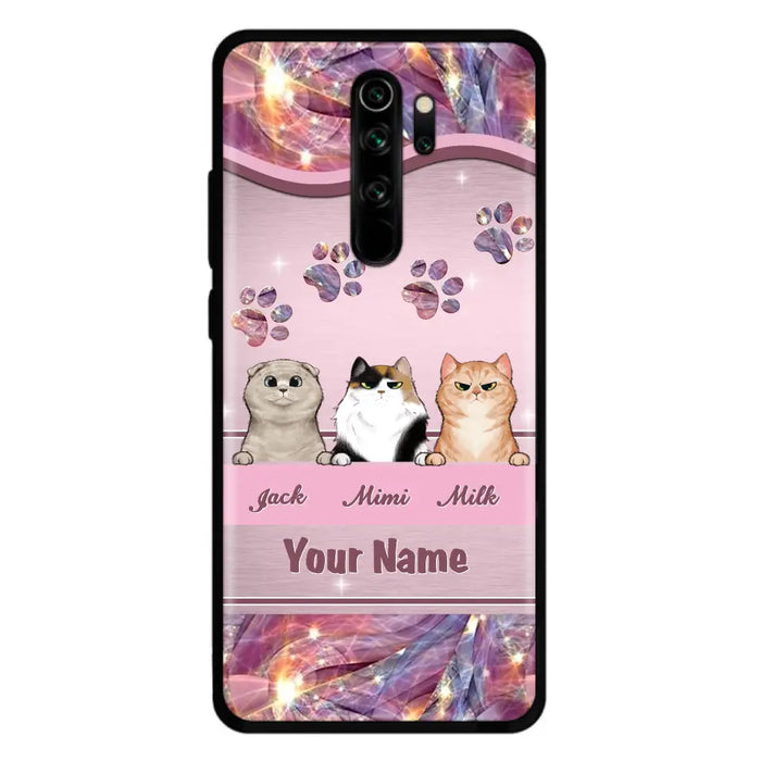 Custom Personalized Cat Phone Case For Oppo/Xiaomi/Huawei - Gift Idea For Cat Lovers- Up to 3 Cats