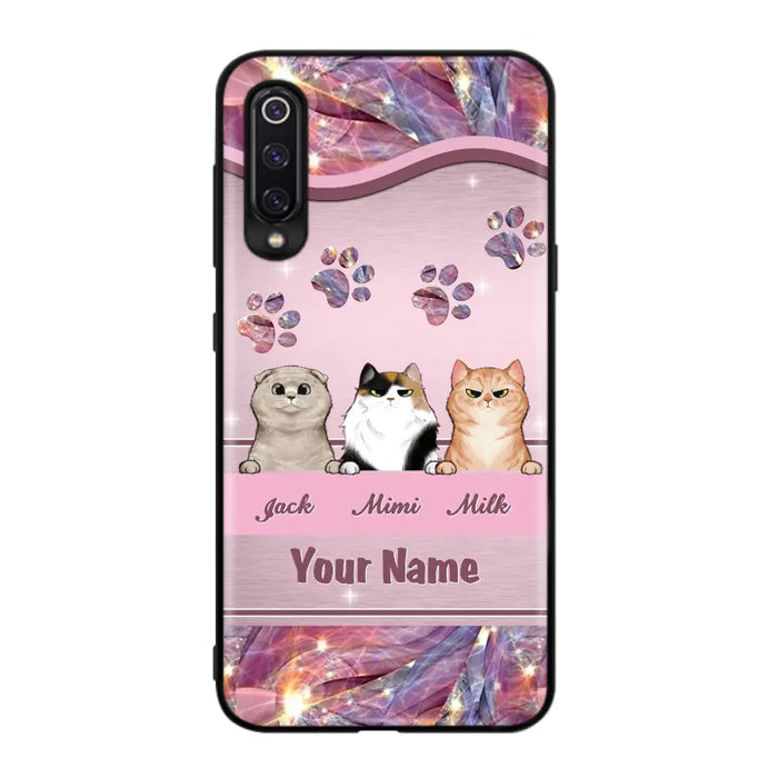 Custom Personalized Cat Phone Case For Oppo/Xiaomi/Huawei - Gift Idea For Cat Lovers- Up to 3 Cats