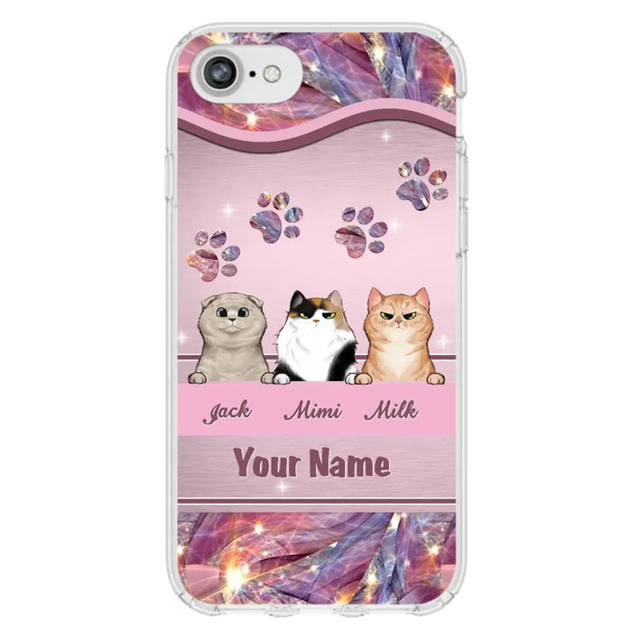 Custom Personalized Cat Phone Case For iPhone And Samsung - Gift Idea For Cat Lover - Up to 3  Cats