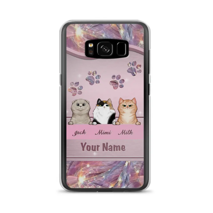 Custom Personalized Cat Phone Case For iPhone And Samsung - Gift Idea For Cat Lover - Up to 3  Cats