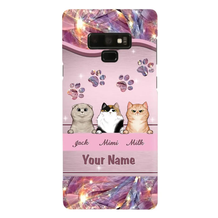 Custom Personalized Cat Phone Case For iPhone And Samsung - Gift Idea For Cat Lover - Up to 3  Cats