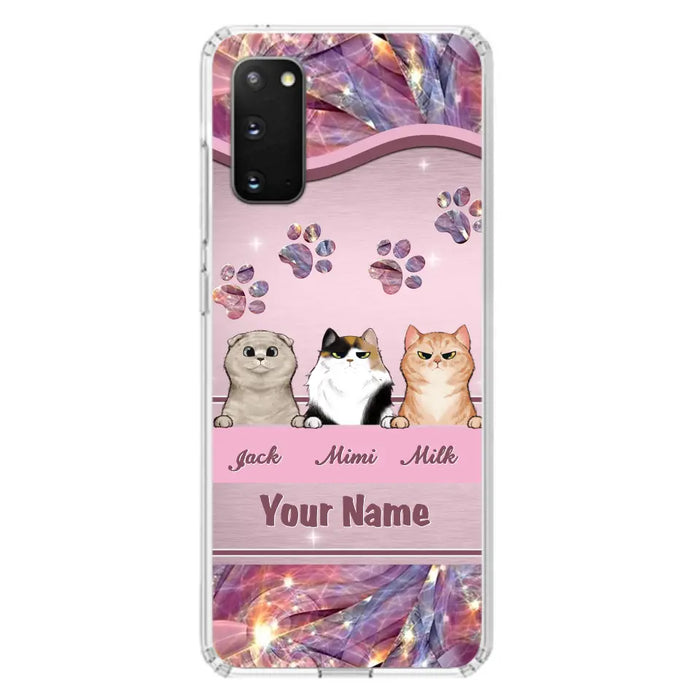 Custom Personalized Cat Phone Case For iPhone And Samsung - Gift Idea For Cat Lover - Up to 3  Cats