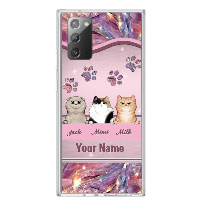 Custom Personalized Cat Phone Case For iPhone And Samsung - Gift Idea For Cat Lover - Up to 3  Cats