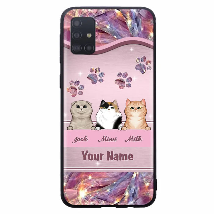 Custom Personalized Cat Phone Case For iPhone And Samsung - Gift Idea For Cat Lover - Up to 3  Cats