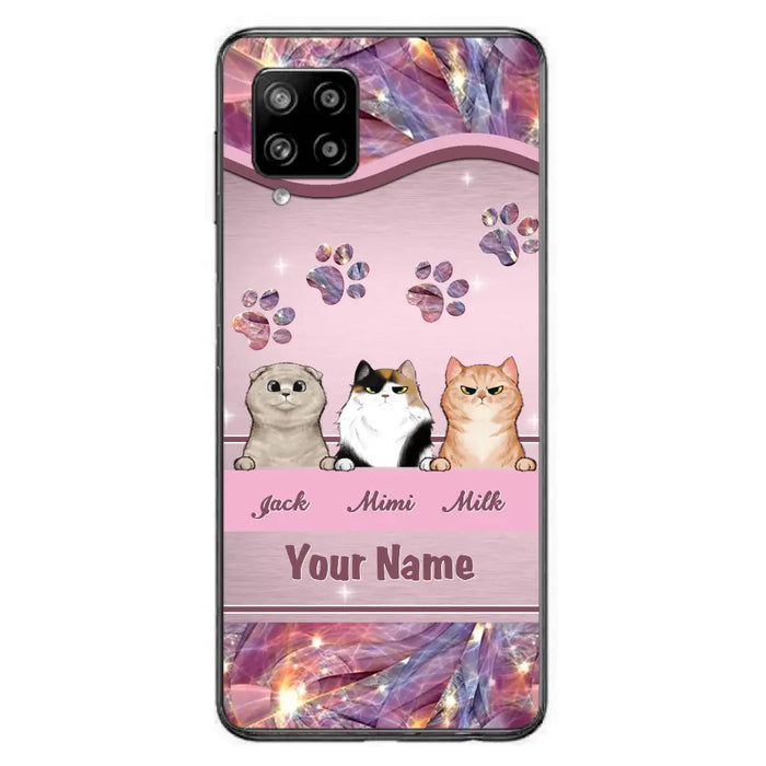 Custom Personalized Cat Phone Case For iPhone And Samsung - Gift Idea For Cat Lover - Up to 3  Cats