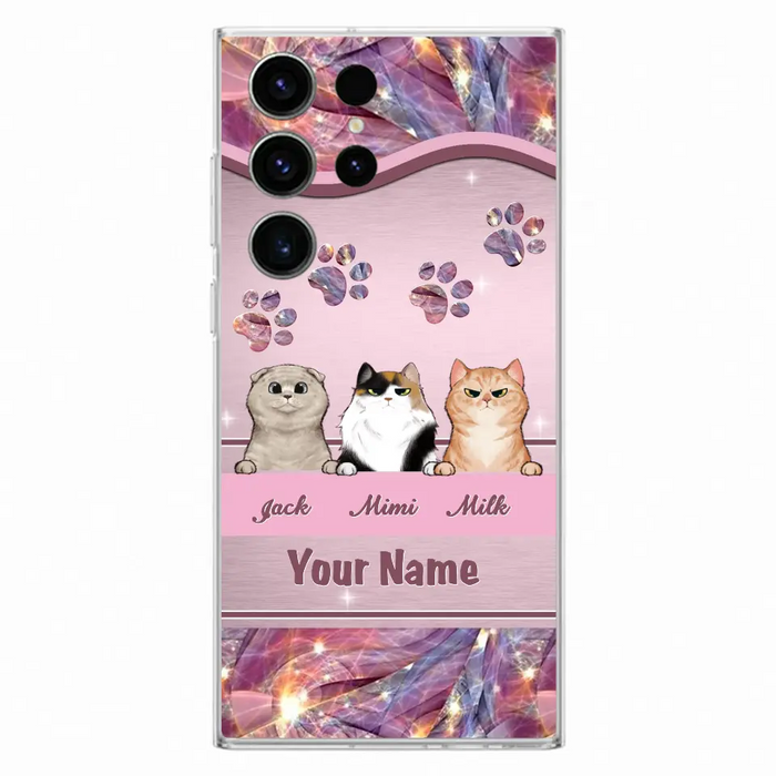 Custom Personalized Cat Phone Case For iPhone And Samsung - Gift Idea For Cat Lover - Up to 3  Cats