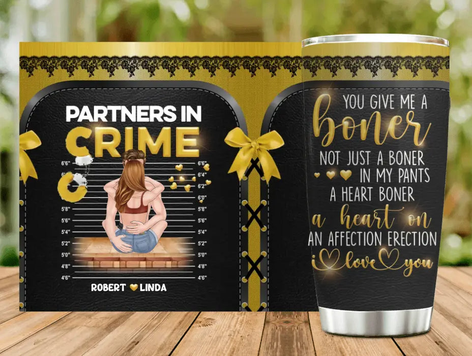 Custom Personalized Couple Tumbler - Gift Idea For Couple/Him/Her/Valentine's Day - I Love You