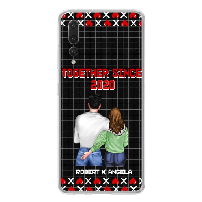 Custom Personalized Couple Phone Case - Gift Idea For Couple/Valentines Day - Together Since 2020 - Case For Oppo/Xiaomi/Huawei