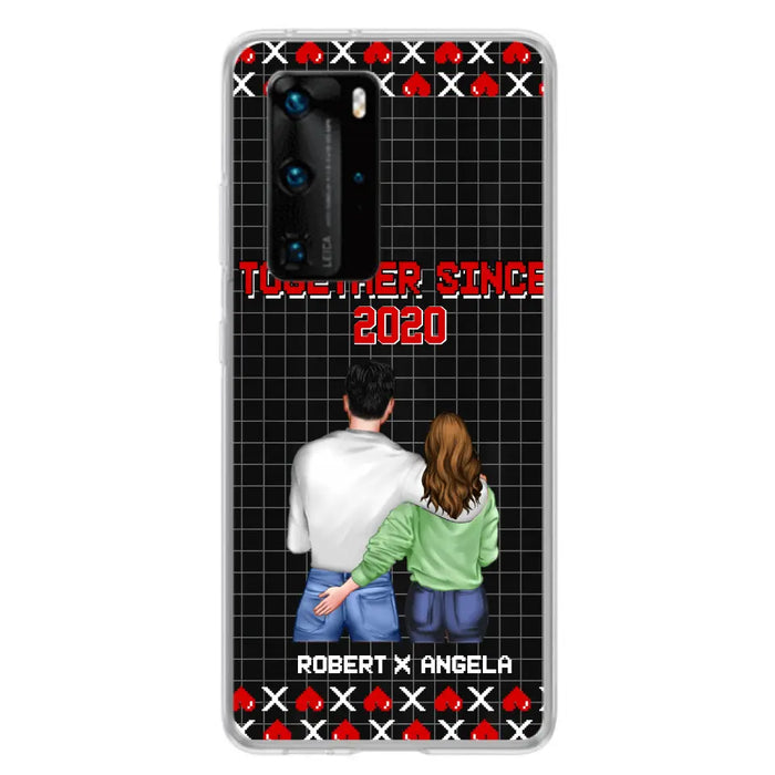 Custom Personalized Couple Phone Case - Gift Idea For Couple/Valentines Day - Together Since 2020 - Case For Oppo/Xiaomi/Huawei